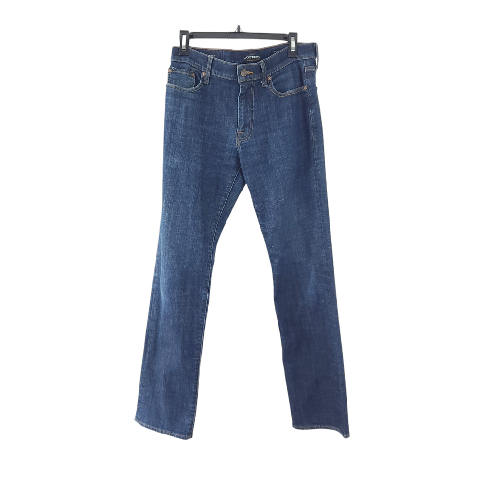Mens Lucky Brand 363 Straight Jeans 29x32 Dark Denim
